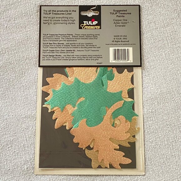 Vintage 1990s Tulip Treasures Autumn Harvest Iron On Applique Kit No. LT03 - Picture 2 of 5